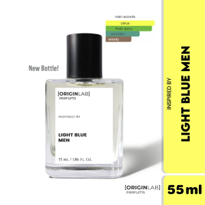 ORIGINLAB Inspired by Light-Blue-Men Premium Scent - 55ml/10ml/4ml Single Item Long-Lasting Fragrance for Men