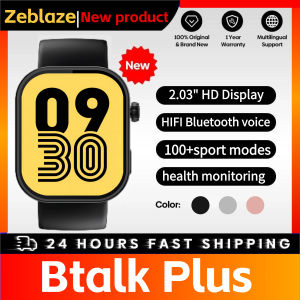 Zeblaze Btalk Plus Voice Calling Smartwatch 2.03 HD Color Display Health and Fitness Tracking Smart Watch for Men Women