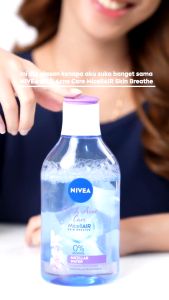 NIVEA Micellar Water MicellAir Skin Breathe 0% Alkohol 400ml BESAR | Make Up Remover | Pembersih Wajah Make Up | FUFUMISE