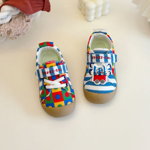 Easy-on Soft-soled Childrens Canvas Shoes