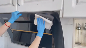 Food Grade Black Nitrile Gloves Thickened and Durable Powder Free Gloves for Home and Cleaning  S/M/L/XL
