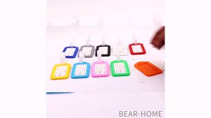 10pcs Luggage Tag Card Plastic Multicolor Luggage Case Tag Travel Suitcase Label Card