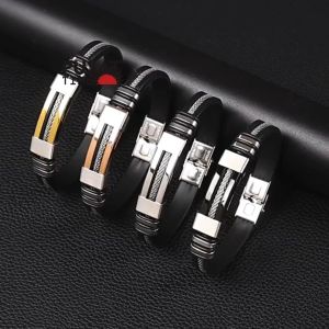 Gelang Arne Baja Stainless Aksesoris Kece Casual Pria Model Sederhana Premium | PUSAT TIMUR GP2