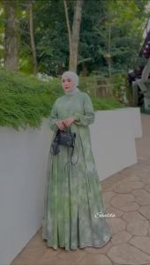 NORI DRESS GAMIS TWILL RAYON CANDI MEKAR GAMIS BATIK CAP PEKALONGAN JUMBO