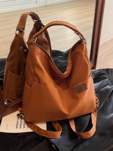 Three-Purpose Backpack New Arrival Womens Bag Large Capacity Shoulder Messenger Bag Student Backpack All-Match Commute Super Popular Tote Bag