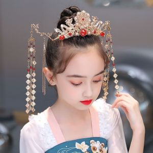 Cloud Shoulder Tassel Hair Accessories Traditional Chinese Style Girls Hairpins Adult Children Bun Decorations Fashionable Jewelry