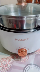 HODEKT Multifunctional Electric Cooker With Steamer Rice Cooker Hot Pot Cooker Non Stick Pan 3L-4L Boil Stir-fry Steam Stew 360° Fast Heating Non-Stick Easy Cleaning