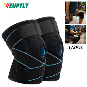 1/2Pcs Knee Braces Adjustable Knee Support with Patella Gel Pad & Side Stabilizers Medical Wrap for Running Sports