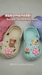 Sandal Anak Lucu Karakter Pucky Roly Poly Kitty Nyaman & Anti Slip BB/KC 2034 & 2035 | Ukuran 21-26