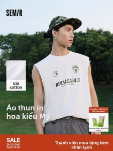 Semir | Áo Thun Cotton Không T Tay Phong Cách Thể Thao Mỹ
