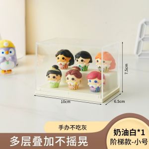 Hộp Trưng Bày Đồ Chơi RMAX Labubu Acrylic Trong Suốt Chống Bụi Hộp Đựng Đồ Chơi Cỡ Nhỏ Dùng Để Trưng Bày Đồ Chơi Trong Phòng Làm Việc
