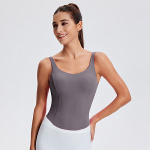 Fitness Sports Vest Womens New Fixed Cup Pilates Training Yoga Popular Morning Run Running Bra Top Comfortable Breathable