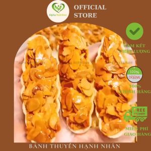 Bánh thuyền hạnh nhân Alpha nutrition không đường ăn kiêng giảm cân healthy eatclean