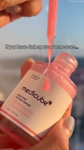 Medicube Pedicure Pink Body Face Serum 50ml - Hydrating Brightening Anti-Aging - Suitable for Face and Body Use - Pink Liquid with Dropper Bottle