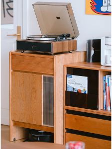 Cherrywood Sweeping Robot Cabinet Hallway Living Room Side Cabinet Storage Cabinet Cloud Whale Ecovacs Stone Storage Cabinet Rack