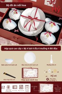 YANJIA | Bộ Ăn Gốm Thẩm Mỹ Màu Underglaze