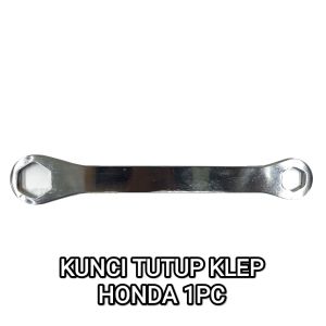 Kunci Tutup Klep Universal - Alat Buka Tutup Konci Pengunci Klep Block Blok Mesin Valve Cover Wrench Chrome Silver Untuk Segala Motor Honda dan Yamaha Ukuran 17mm - 24mm