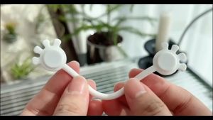 Magnetic Cable Organizer Magnetic Cord Ties Cable Management Ties Silicone Palm Shaped Candy Color