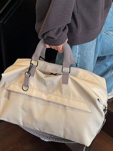 Large Capacity Handheld Travel Bag Womens Short Trip Check-In Bag Shoulder Crossbody Luggage Bag for Hospitalization