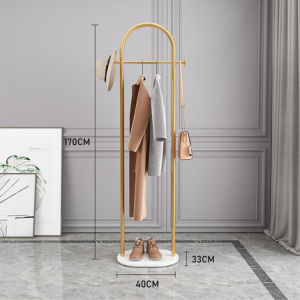 Floor Standing Simple Indoor Marble Elegant Coat Rack