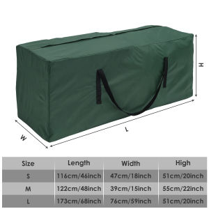 Cushion Storage Bag Large Capacity Furniture Protective Cover Outdoor Garden Waterproof Dustproof Christmas Tree Organizer New