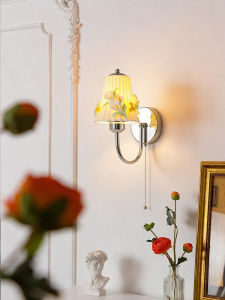 OUCHAO | Vintage French Countryside Cream Floral Wall Light