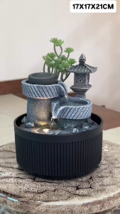 Thác nước phong thủy mini để bàn ( 17x17x21cm) ( mã 5241220L-1 )