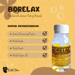 BORELAX 50 ML Pembersih Jamur Pakaian Cimeuting Cetian - Pembersih Noda Getah Pakaian