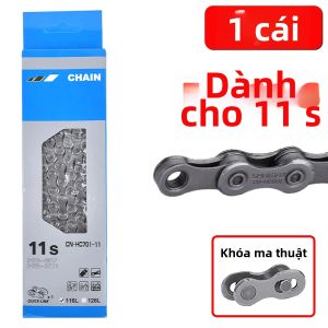 PINMOAP 1PC 6-11 Tốc Độ Đa Năng Xích Xe Đạp 116 Liên Kết-Chống Rỉ Sét Bền Mtb Xe Đạp Đường Bộ Gear Drivetrain Thay Thế Công Cụ Sửa Chữa Xe Đạp