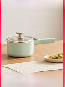 316 Stainless Steel Electric Wok Home Multi-Function Integrated Small Electric Stir-Fry Pot Auxiliary Food Pot Non-Stick Coating