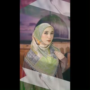 Jual Hijab Segiempat Nadheera Al-Aqsa Scraft Viona Premium Special Nadheera Luxury for Palestine