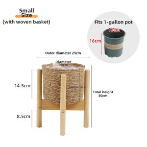 TMCG | Corner & Wall-Mounted Solid Wood Plant Stand