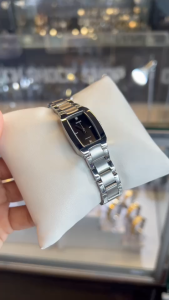 CASIO นาฬิกาผู้หญิง ทรงกำไล รุ่น LTP-1165A-1C2 วัสดุสเตนเลสสตีล สีดำ คาสิโอ