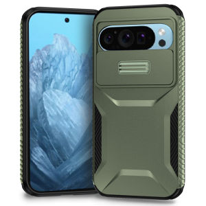 Heavy Duty Rugged Shockproof Slide Camera Lens Protect Case for Google Pixel 10 9 8 7 A Pro XL Matte Anti-slip Armor Hard Cover