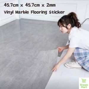 45.7cm x 45.7cm PVC Marble Flooring Stickers