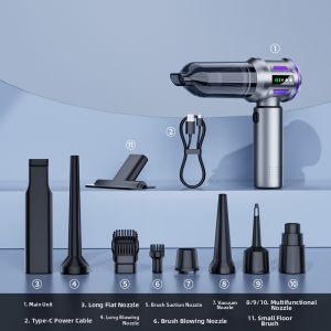 High Suction Portable Wireless Handheld Vacuum for Window and Surface Cleaning