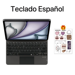 Magic Keyboard Folio For iPad 10th Gen 11th A16 2025 Smart Case Pro 11 12.9 2018-2022 Pro 13 Air 11 4 5 10.9 Spanish Keyboard