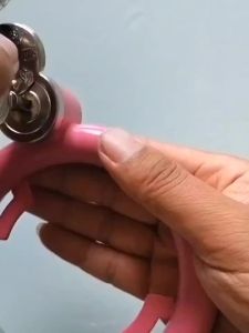 Beige Bicycle Lock Waterproof Old Style Cross Key Fixed Horseshoe Bike Childrens Bicycle Thickened Anti-theft