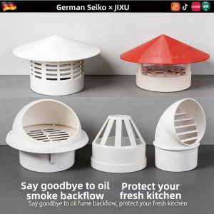 PVC Roof Vent Cap Rainproof Wind Exhaust Ball Cover
