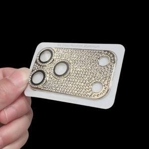 CHUBAN | Aluminum Alloy Bling Rhinestone Camera Protector For iPhone 18 17 16 15 14 Pro Max Plus 360 All-round Protection Phone Lens Film