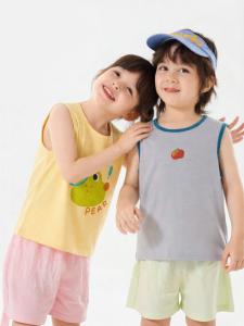 DUDUJIA | Bộ 2 áo ba lỗ trẻ em 100% cotton mềm mại thoáng mát
