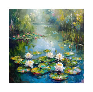 Jigsaw Puzzle for Adults 500/1024PCS 51x51cm Beautiful Lotus Pond Scenery DIY Craft Home Wall Decoration Gift Idea