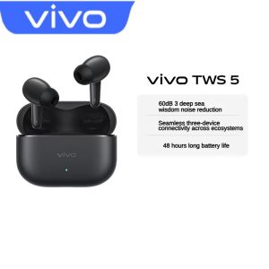 vivo | vivo TWS 5 In-Ear Active Noise Cancelling Headphones Bluetooth 5.4 4-Mic ANC IP54 Water Resistance Ceramic Tungsten Diaphrag