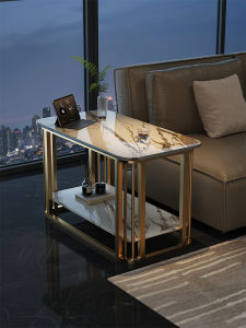 Puang | Multi-function Side Table With Rock Panel