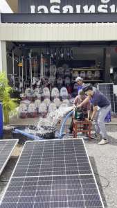 ปั้มน้ำหอยโข่งโซล่าเซลล์ DC48V 2-3 นิ้ว บัสเลส(มอเตอร์ไร้แปลงถ่าน)