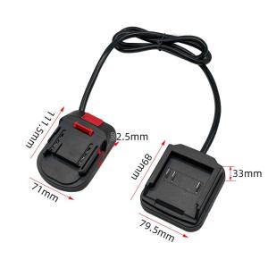 【1Pc DIY Accessory For 18V Battery Power Tools Li-ion Battery Adapter Expansion Cable Splitter Extended Line Weight Reducer】