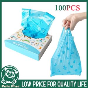 ★Same Day Shipping★ 100pcs/box Leak Proof Pet Trash Bag for Cat Dog Poop Bags Biodegradable Plastic Garbage Bags Pet-Trash-Bags