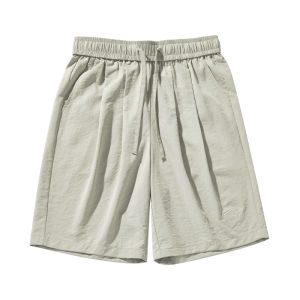 Quần Short Thể Thao Thêu Chữ Nhanh Khô Mùa Hè Cho Nam Quần Dài Vừa Phải Thường Ngày Quần Dài Năm Điểm Màu Tím