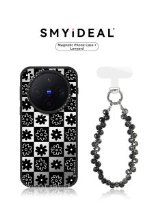 Smyideal | Magnetic Phone Case Unique Grid & Flower Design 4 Models