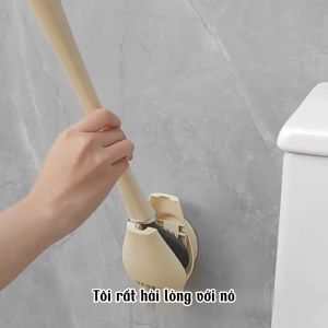 Chổi cọ nhà vệ sinh chổi cọ bồn cầu silicon thiết kế gắn tường đóng mở tự động làm sạch mọi ngóc ngách Odela House